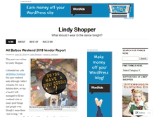 Tablet Screenshot of lindyshopper.com